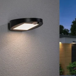 Paulmann LED-solcellelampe til udendørs væglampe Ryse, antracit