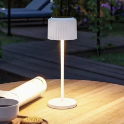 Paulmann Solcellelamper>LED-solcellelampe Else, hvid, IP44, dæmpbar