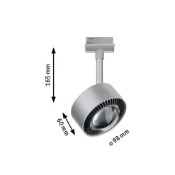 Paulmann LED-spot Aldan URail 2.700K krom mat