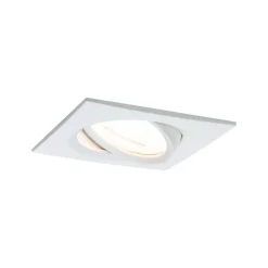 Paulmann Loftlamper|Indbygningsspots>LED-spot Nova Coin kantet, dæmpbar, hvid
