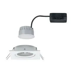 Paulmann Loftlamper|Indbygningsspots>LED-spot Nova Coin kantet, dæmpbar, hvid