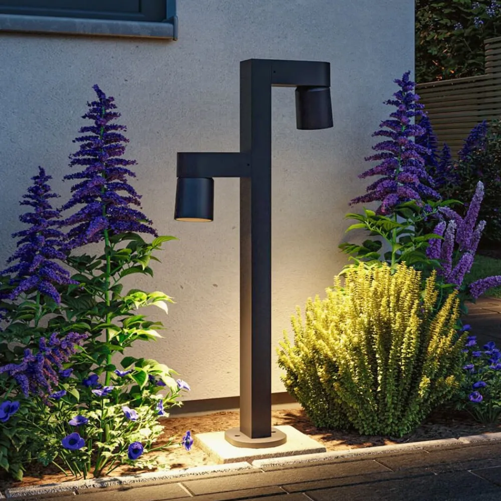 Paulmann LED-stibelysning Kimu 2, antracit, 2-lys, 2.200 K