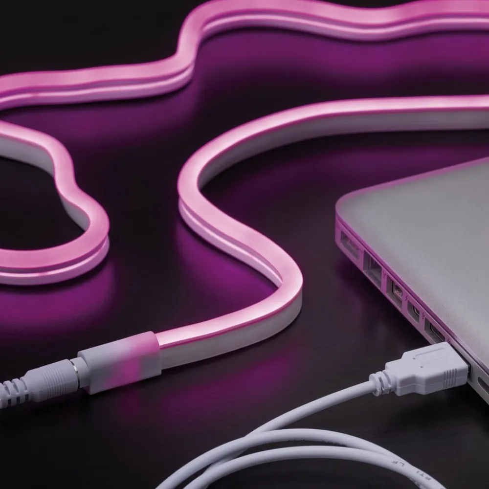 Paulmann Dekorationsbelysning|Led Strips>LED-strip Neon Colorflex USB 1 m pink