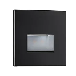 Paulmann LED-vægindbygningslampe EDGE, sort