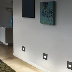 Paulmann LED-vægindbygningslampe EDGE, sort