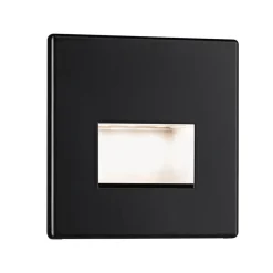 Paulmann LED-vægindbygningslampe EDGE, sort