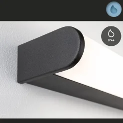 LED-væglampe Arneb, sort, 59 cm 3.000 K IP44^Paulmann