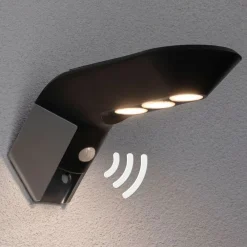 Paulmann Solcelle Lampe Med Sensor|Væglampe Med Sensor>LED-væglampe med solcelle Soley antracit
