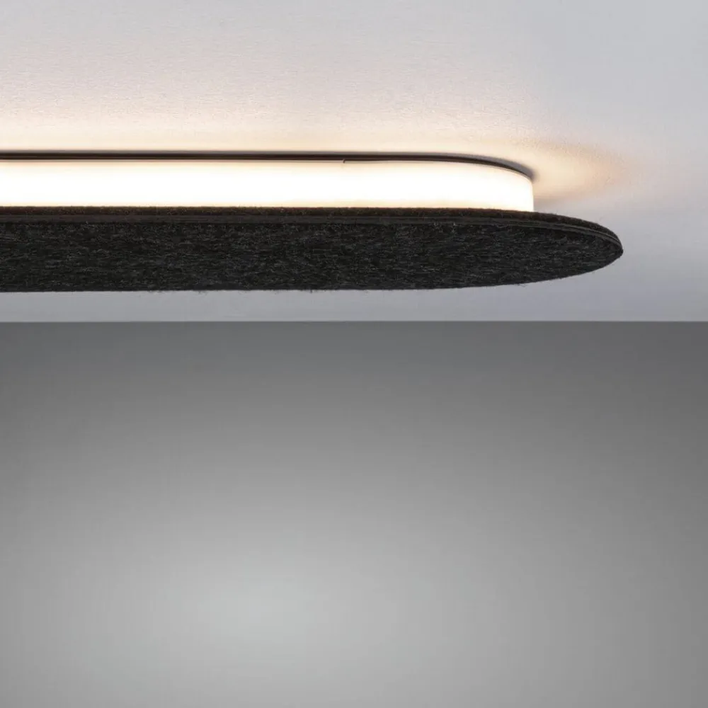 Paulmann LED-væglampe Tulga, 45 x 20 cm, antracit, filt