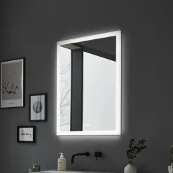 Paulmann Møbel Og Interiør>LED-vægspejl Mirra hvid 60x80 cm IP44 CCT