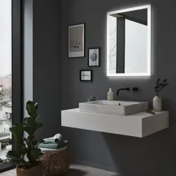 Paulmann Møbel Og Interiør>LED-vægspejl Mirra hvid 60x80 cm IP44 CCT