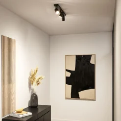 loftspotter Zyli sort længde 60 cm 2 lyskilder. IP44^Paulmann Hot