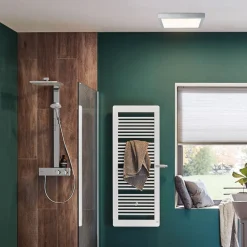 Paulmann Lunar LED-panel, kantet, krom, 40x40cm