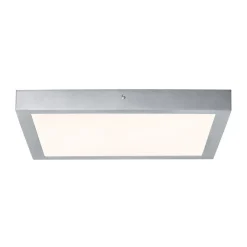 Paulmann Lunar LED-panel, kantet, krom, 40x40cm