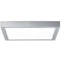 Paulmann Lunar LED-panel, kantet, krom, 40x40cm
