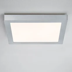 Paulmann Lunar LED-panel, kantet, krom, 30x30cm