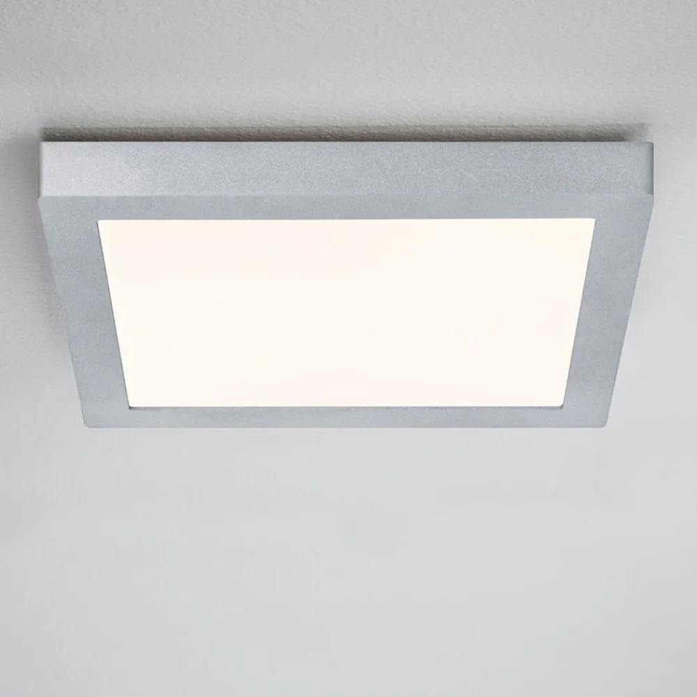Paulmann Lunar LED-panel, kantet, krom, 30x30cm