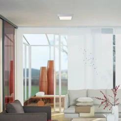 Paulmann Lunar LED-panel, kantet, krom, 30x30cm