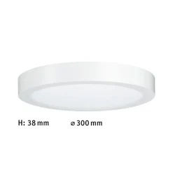 Paulmann Lunar LED-panel, rundt, Ø 30 cm, mat hvid
