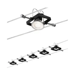 Paulmann Mac II wiresystem, mat sort 5 spots