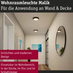 Paulmann Malik LED-loftlampe, 3-step-dim sort