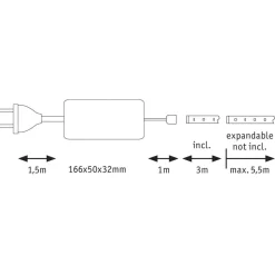 Paulmann MaxLED 1000 basissæt IP20 dagslys 3 m