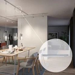 Midtestrøm URail Zigbee, krom mat, lang^Paulmann