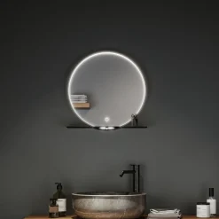 Paulmann Miro LED-vægspejl CCT Ø50cm Framelight