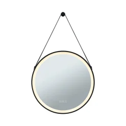 Mirra hængespejl Ø59cm CCT dæmpbar sort^Paulmann Clearance