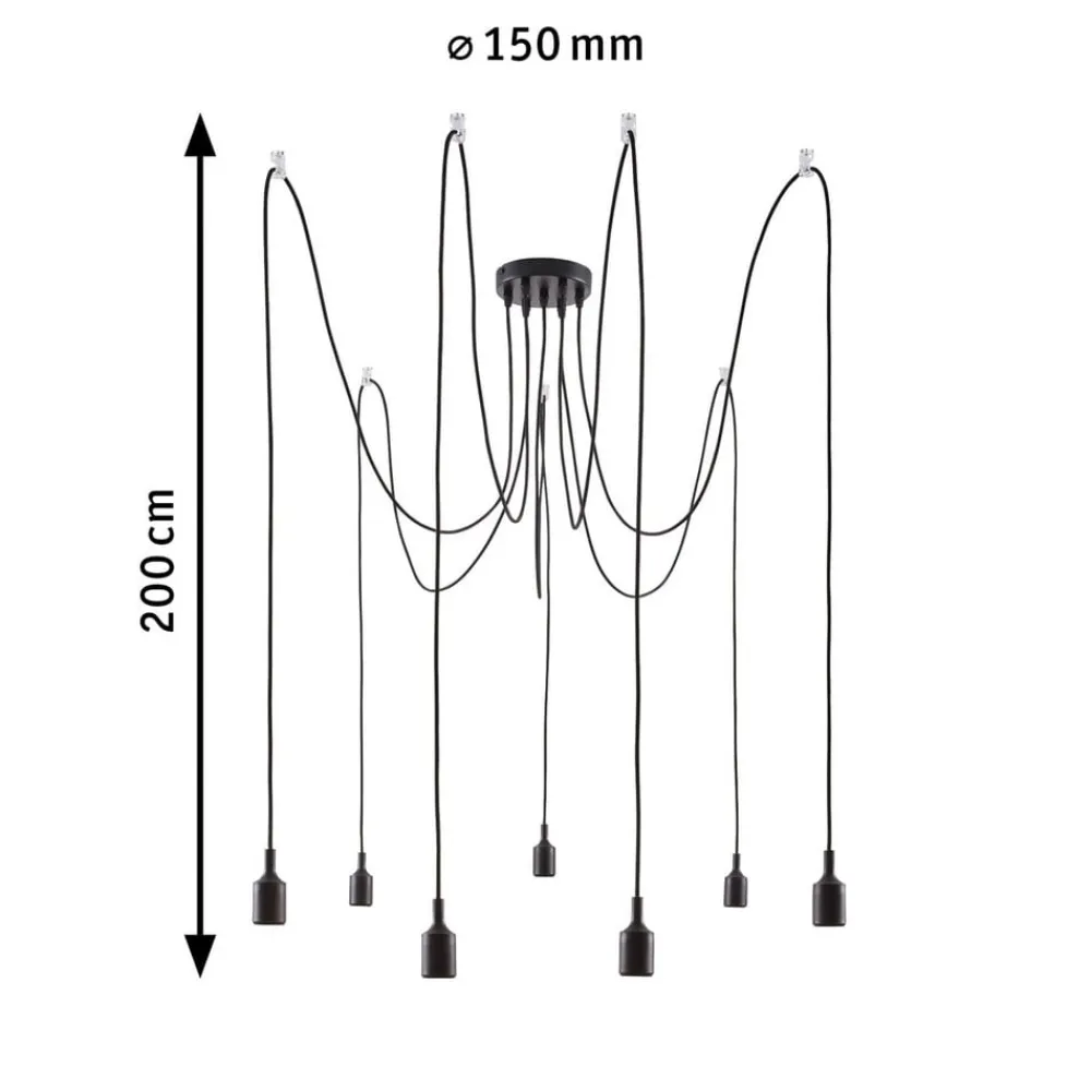 Paulmann Pendellamper>Neordic Ketil hængelampe, 7 lyskilder