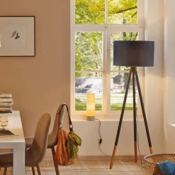 Paulmann Neordic Rurik gulvlampe, trebenet