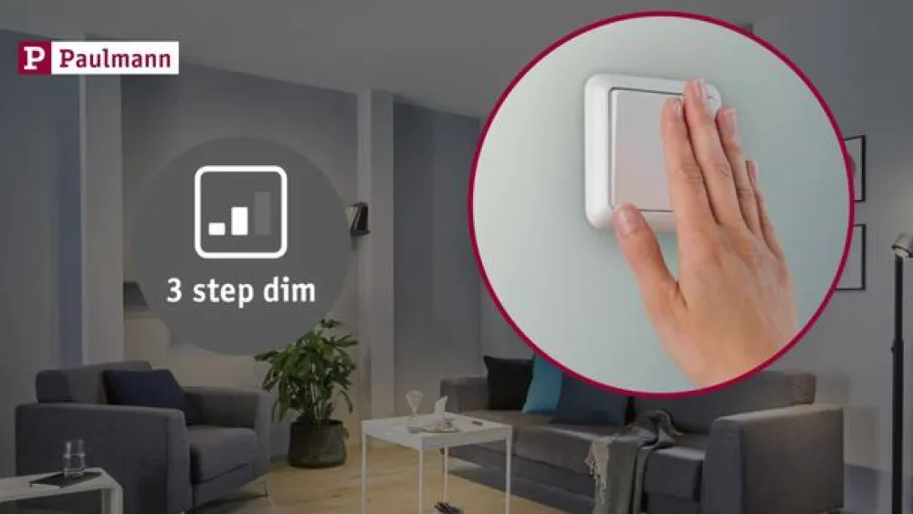 Paulmann Nova Coin 3x rund dæmpbar/svingbar sort