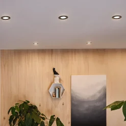 Paulmann Nova Coin 3x rund dæmpbar/svingbar sort