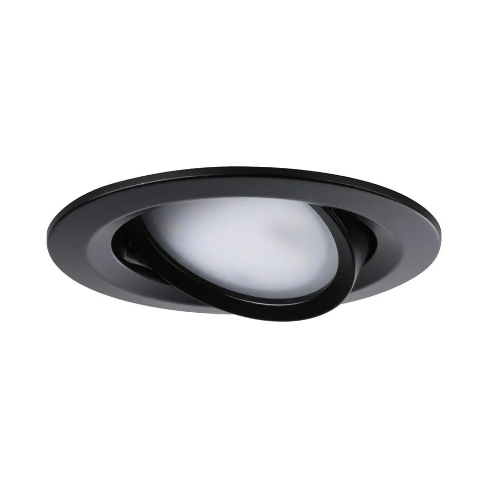 Paulmann Nova Coin 3x rund dæmpbar/svingbar sort