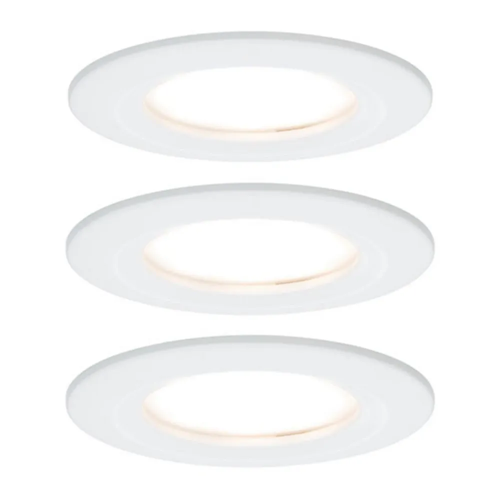 Nova LED indbygningslampe 3stk. stiv hvid^Paulmann Clearance