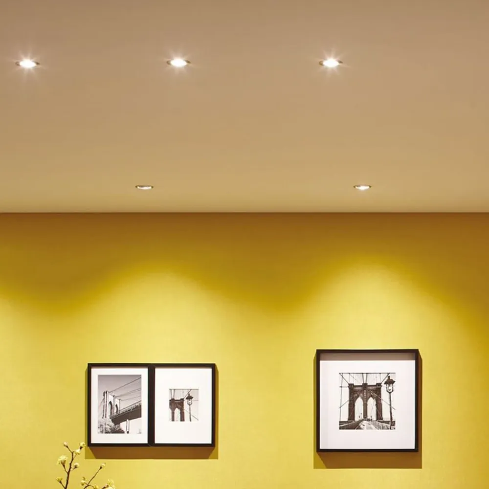 Paulmann Indbygningsspots|Spotlights>Nova LED indbygningslampe 3stk. stiv jern