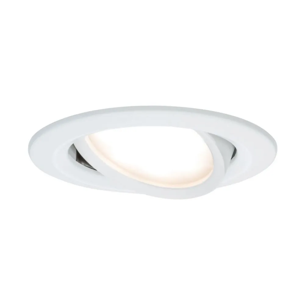 Nova LED-indbygningsspot 3 stk. drejelig, hvid^Paulmann New