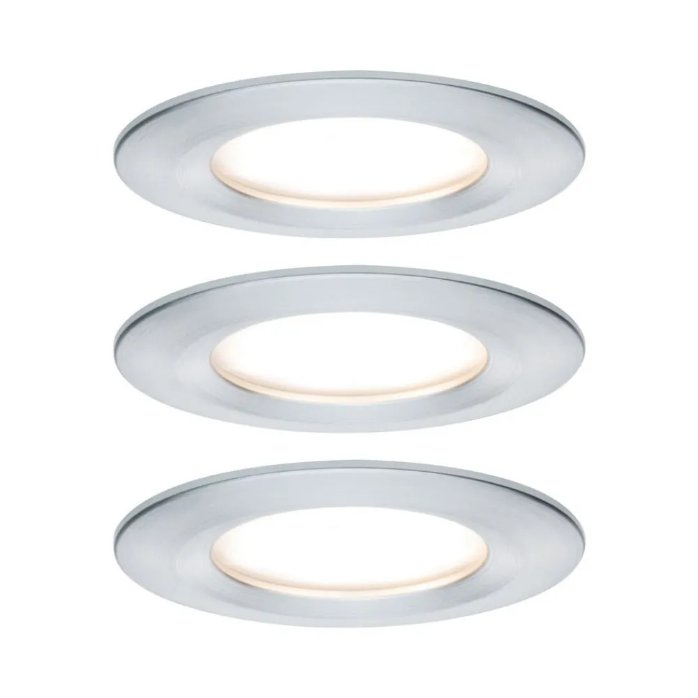 Nova LED-spot, 3 stk, runde, stive, alu^Paulmann Discount
