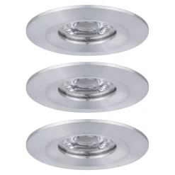 Paulmann Nova mini spot, sæt med 3 IP44 alu