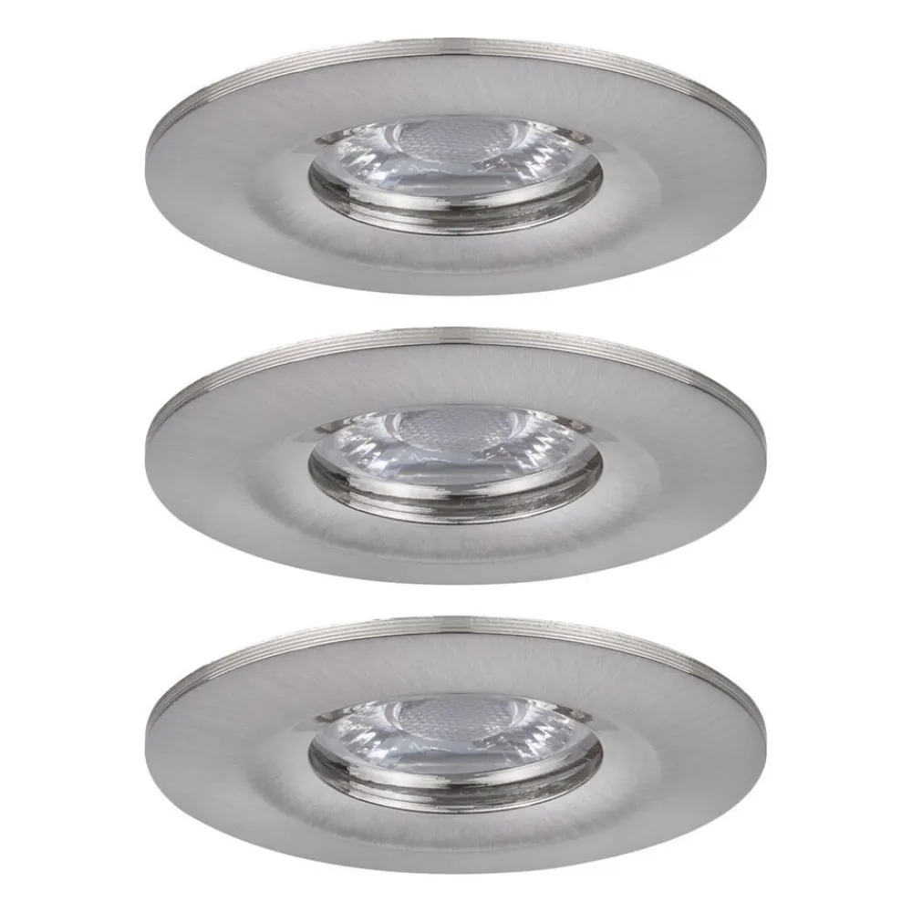 Paulmann Loftlamper|Indbygningsspots>Nova mini spot, sæt med 3 IP44 jern