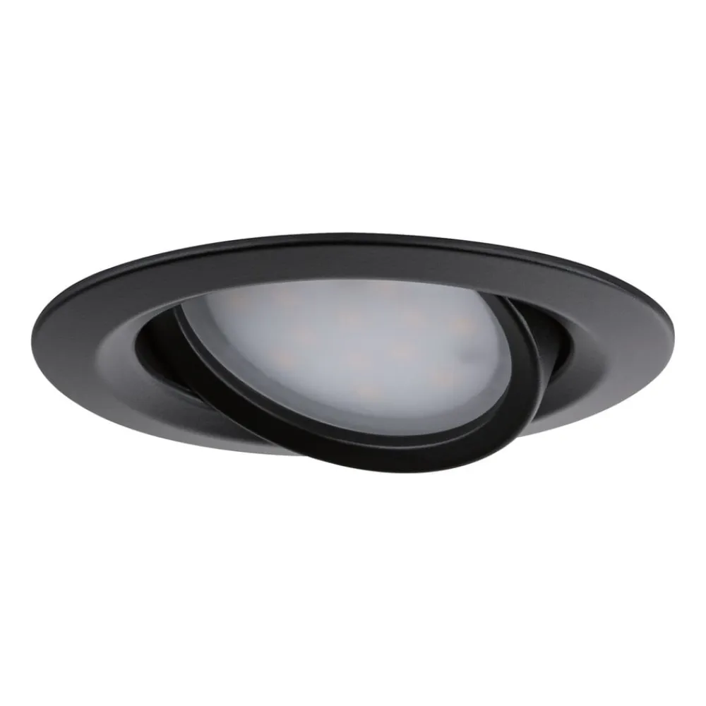 Paulmann Indbygningsspots|Spotlights>Nova Plus Coin 3 stk IP23 2.700K sort