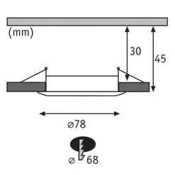 Nova Plus Coin dim, rund, stift, jern^Paulmann Clearance