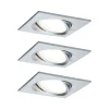 Paulmann Nova Plus LED-spot, 3 stk, kantet, alu