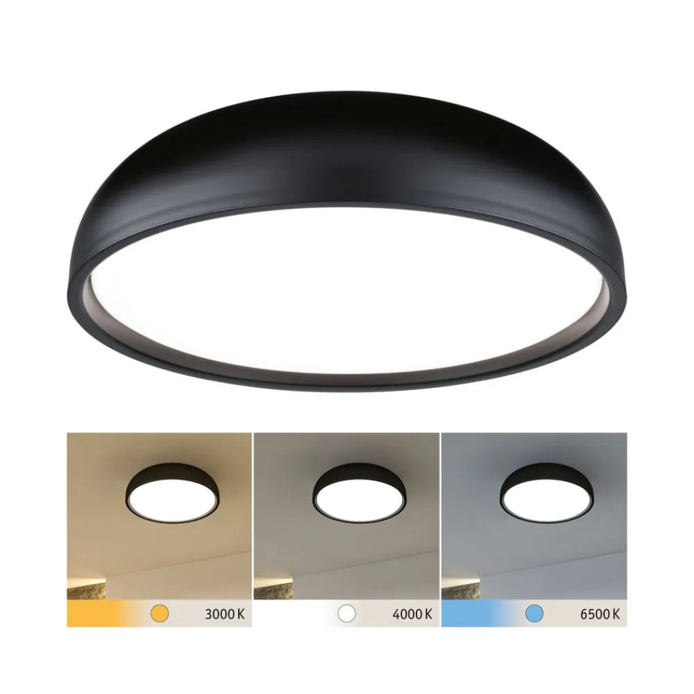 Paulmann Loftlamper>Oka LED-loftlampe IP44 CCT sort