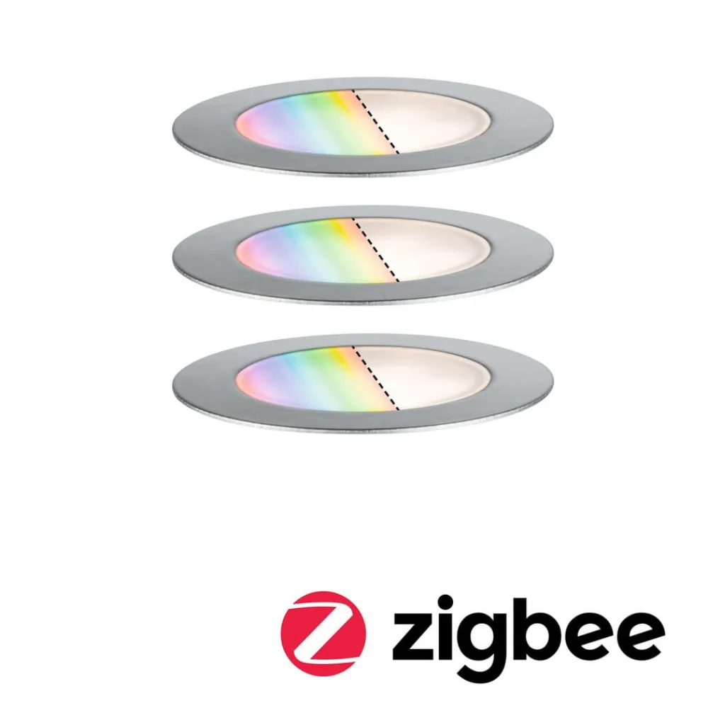 Plug & Shine Indbygningsspot Gulv 3 RGBW ZigBee^Paulmann Hot