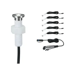 Paulmann Nedgravet Udebelysning>Plug & Shine indbygningslampe 93694 5-dels tilbehør