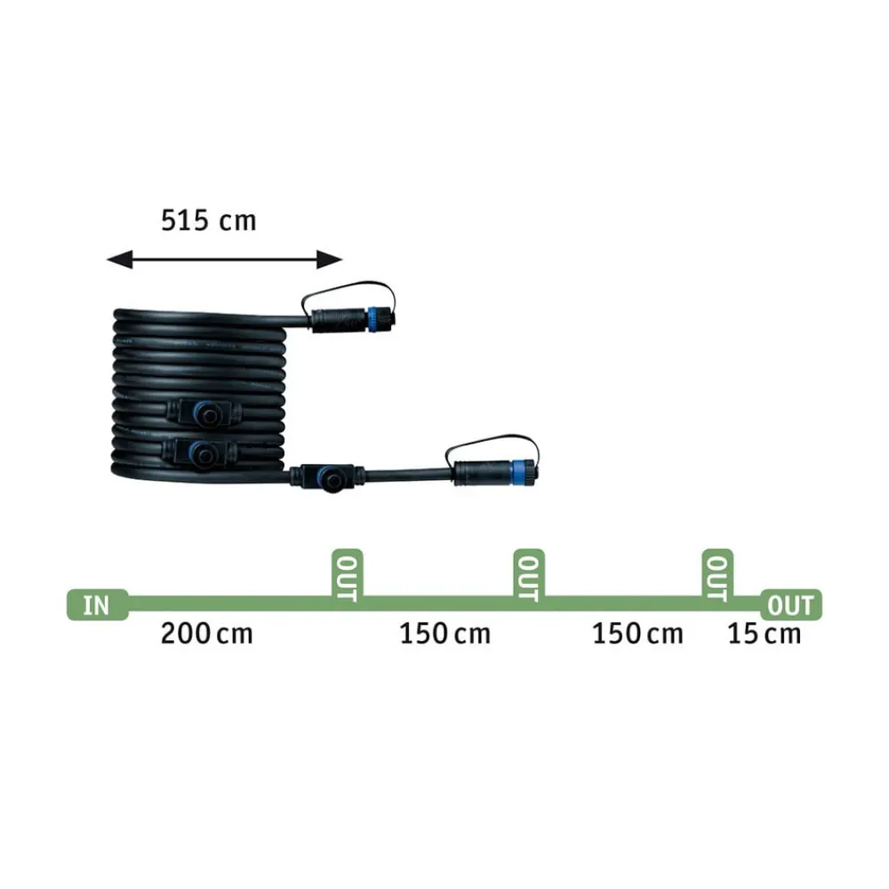 Paulmann Udendørs Spot>Plug & Shine lampe med jordspyd Pike Basis