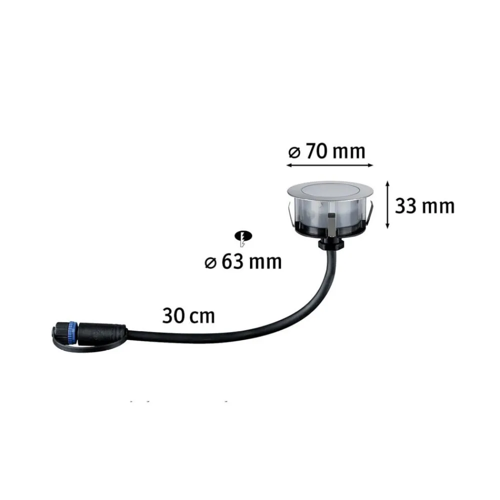 Paulmann Nedgravet Udebelysning|Udendørs Spot>Plug & Shine LED indbygget gulvspot Floor RGBW ZigBee