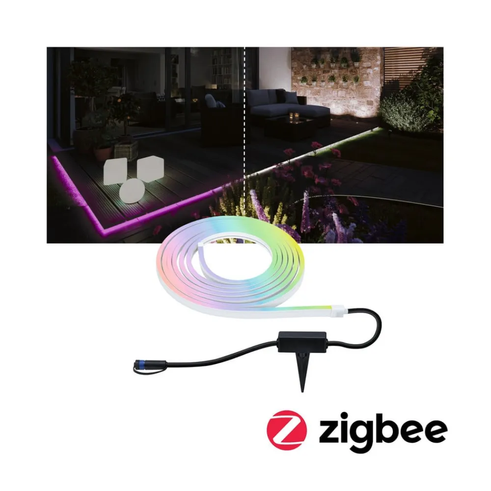 Plug & Shine LED-strip Neon 5 m, ZigBee, RGB, IP67^Paulmann Best