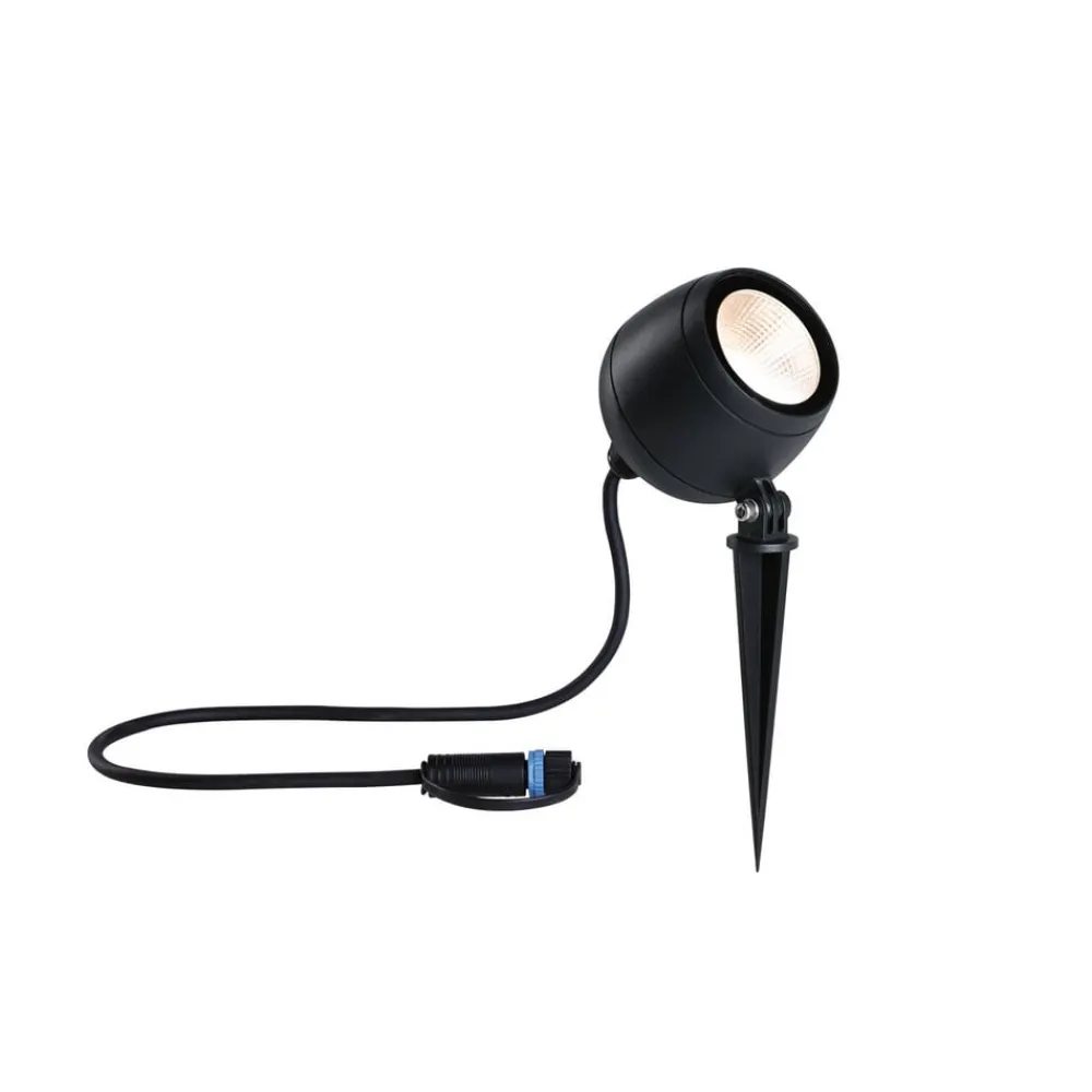 Paulmann Udendørs Spot>Plug & Shine LED-spot Kikolo, 3.000 K, 20°, aluminium
